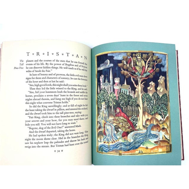 Red The Romance of Tristan and Iseult Joseph Bedier Heritage Press 1960 Illustrated For Sale - Image 8 of 10