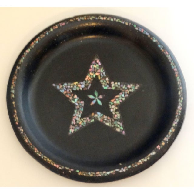 Antique English Papier Mache Plate For Sale - Image 6 of 8