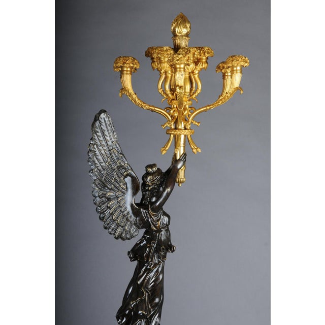 Victoria Candleholders in the style of Pierre Philippe Thomire, Set of 2 For Sale - Image 5 of 18