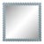 Fleur Home Carnival Chaos Square Mirror in Parma Gray, 30x30 For Sale