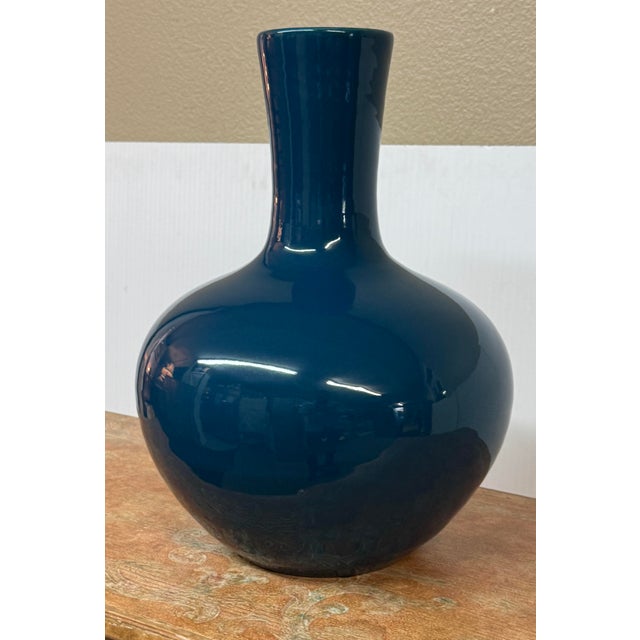 Contemporary Martino Interiors Globular Ceramic Bottle Vase For Sale - Image 3 of 12