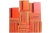 Decorative Books - Grove Book Wall - Set of 50 Orange Books For Sale