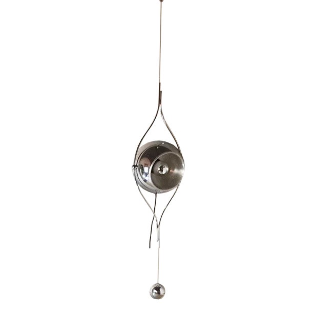 Steel Pendant Lamp by Goffredo Reggiani, 1960s For Sale