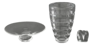 Baccarat, Etc. Clear Crystal Vessels, 3