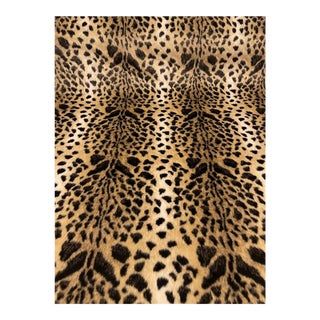 Caracole Signature Leopard Print Faux Fur Designer Fabric 9131-80cc - 12 Yards For Sale