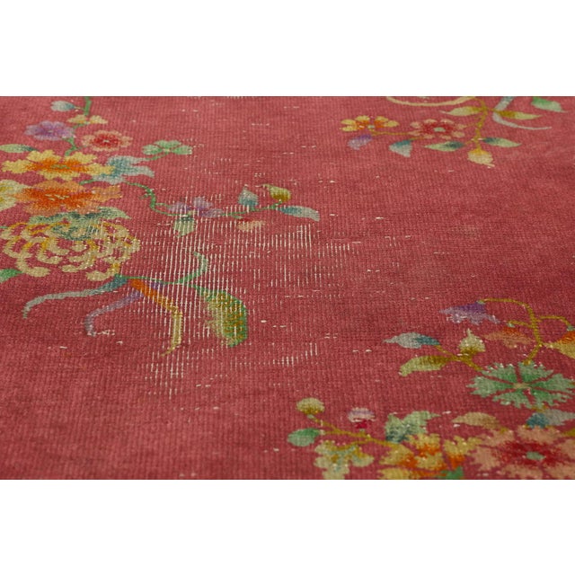 Antique Chinese Art Deco Rug, 01'11 X 02'09 For Sale - Image 4 of 10
