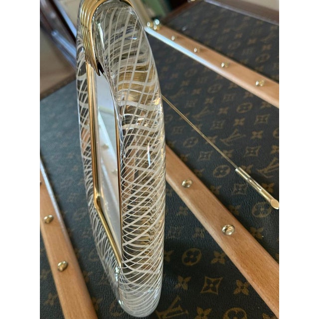 White Murano Glass Filigree Photo Frame, 2000s For Sale - Image 6 of 9