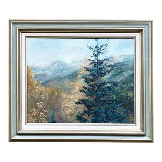 Framed Landscape Oil on Canvas Painting Titled "Ouray" - Shirley Petersen 1981 For Sale