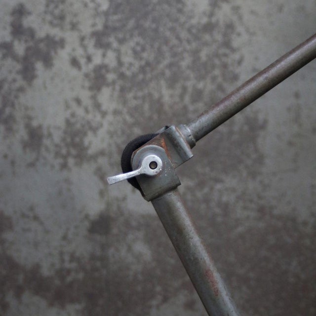 1950s French Machinist Work Light in Grey Metal For Sale - Image 5 of 7