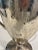 Metal Shabby Chic Hammered Silvered Brass Trophy Vase For Sale - Image 7 of 10