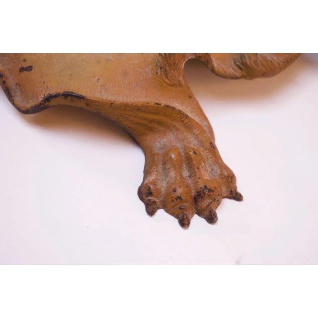 19th Century Victorian Cast Iron "Lion" Inkwell For Sale - Image 12 of 13