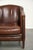 Sheepskin Armchair in a Deep Brown Color Finished with Black Piping For Sale - Image 9 of 13