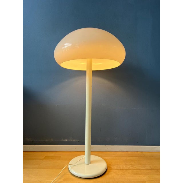 Space Age White UFO Floor Lamp from Dijkstra For Sale - Image 11 of 11
