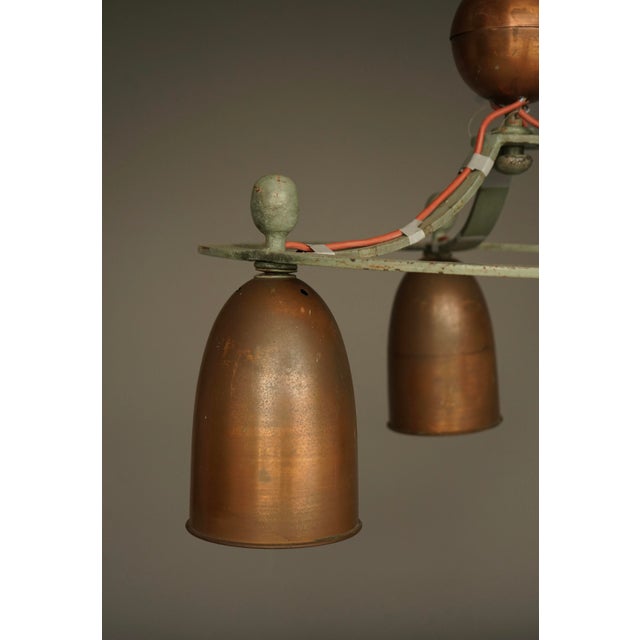 Contemporary Bossche School Ceiling Chandelier Light, 1950s For Sale - Image 3 of 14