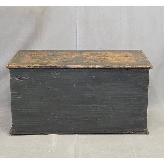 Antique European (German or Czechia) Pine Blanket Chest With Original Paint For Sale - Image 15 of 16
