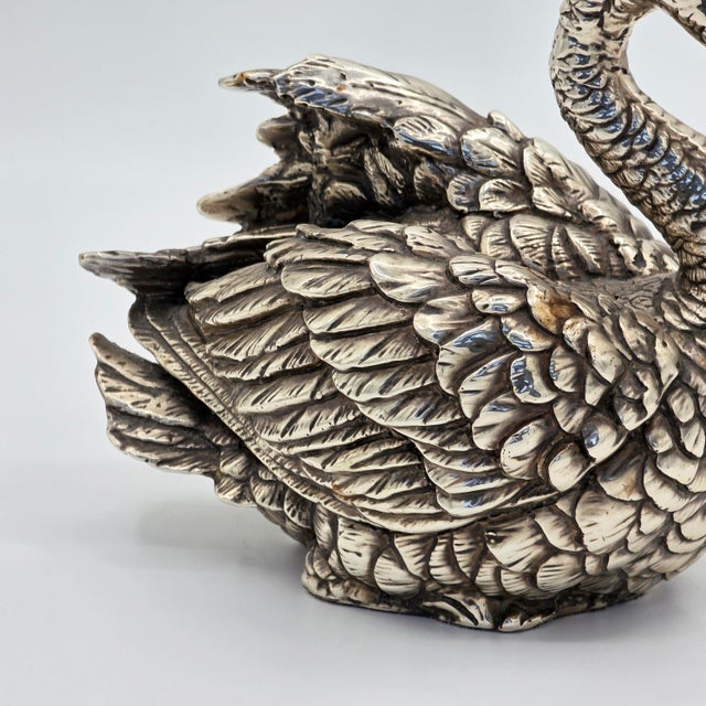 Vintage D’Argenta Silver-Plated Swan Sculpture, Mexico For Sale In Los Angeles - Image 6 of 11