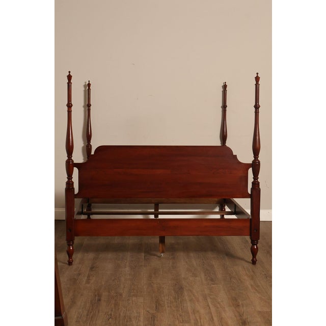 Henkel Harris Solid Cherry Queen Four Poster Bed For Sale - Image 16 of 18