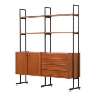 Italian Vintage Free Standing Wall Unit by IMB, 1970s For Sale