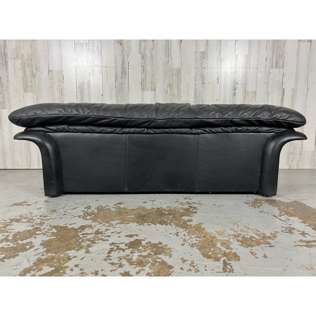 Post Modern Leather Bench For Sale - Image 4 of 13