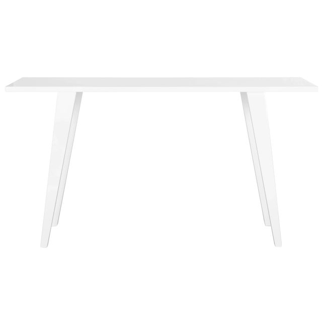 Modern Console Table in White For Sale - Image 4 of 4