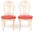 French 1950s French Louis XV and Jansen Style Hot Air Balloon Mongolfier Mongolfiere Chairs in Coral Quality Upholstery- Set of 6 For Sale - Image 3 of 10