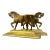 Antique English Brass Bookend Doorstops For Sale