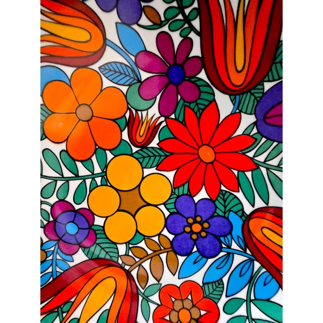 1960s German Porcelain Charger Platter by Winterling-Bavaria, in the Style of Acapulco by Villeroy & Boch For Sale - Image 9 of 15