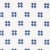Schumacher Thandie Embroidery in Blue on Ivory For Sale