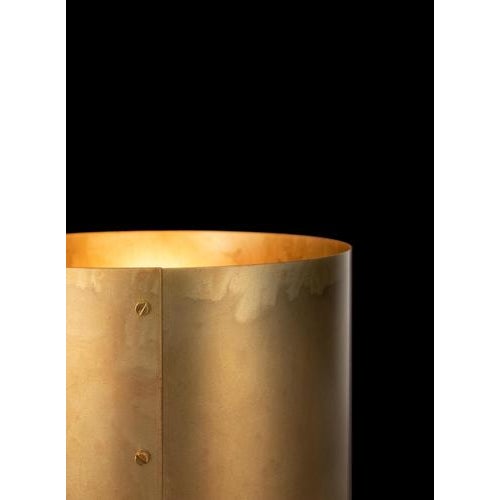 Svep Table Lamp in Black Raw Brass from Konsthantverk For Sale - Image 4 of 6