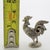 Vintage Italian Handmade Genuine Silver Cockerel Roaster Figurine Miniature For Sale - Image 9 of 9