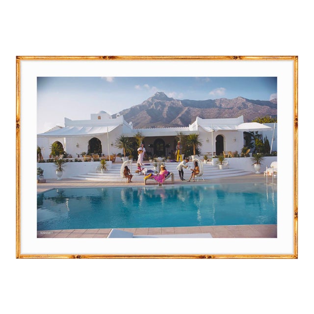 Slim Aarons "El Venero" Gold Bamboo Framed Print Chairish