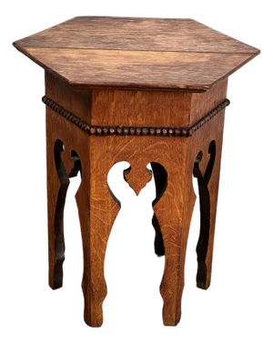 Antique Arts & Crafts Small Oak Occasional Table C. 1910