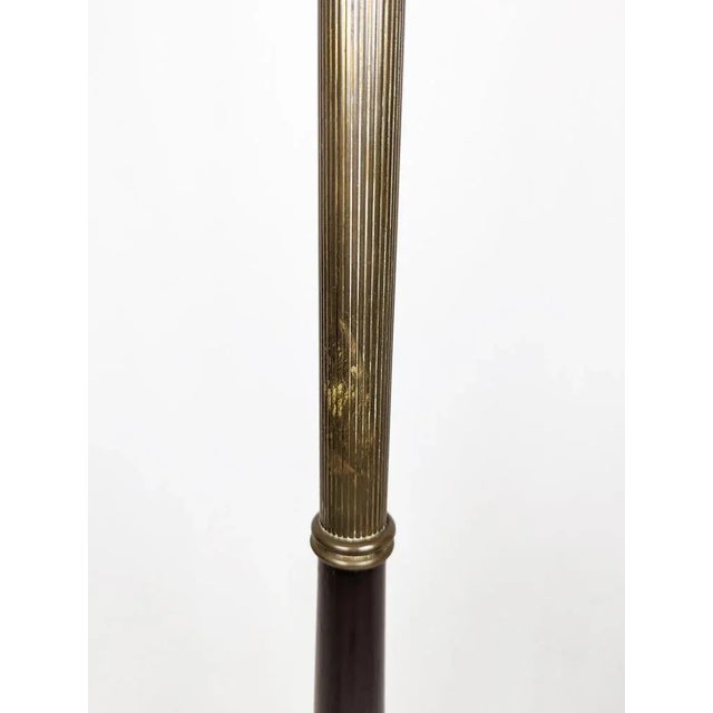 Italian Purple Wood and Brass Floor Lamp from Arredoluce, 1940s For Sale - Image 14 of 17