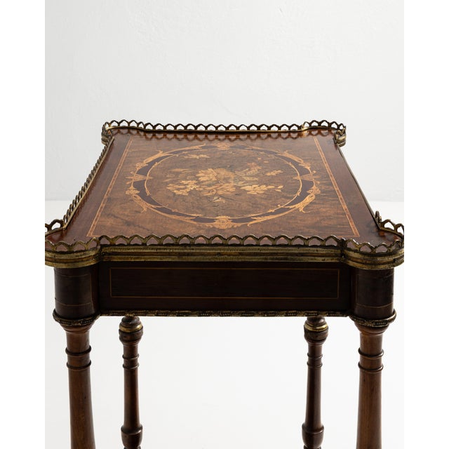 Napoleon III Two-Tier Side Table, Second Empire Style, France, 19th Century For Sale - Image 13 of 15