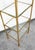 1970s Mid Century Modern Display Cabinet Etagere Compact Brass Glass Shelving Unit For Sale - Image 5 of 12