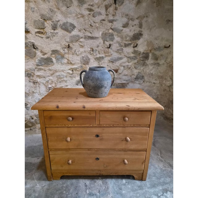 Antique Rustic Pine Chest of Drawers, 1890s For Sale - Image 4 of 18