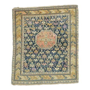 Late 18th Century Antique Caucasian Kuba Shirvan Rug 4'5'' x 5'1'
