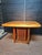 Wood Vintage 1960's Caned Bottom Breakfast Table W/ Checkerboard Parquet Top For Sale - Image 7 of 7