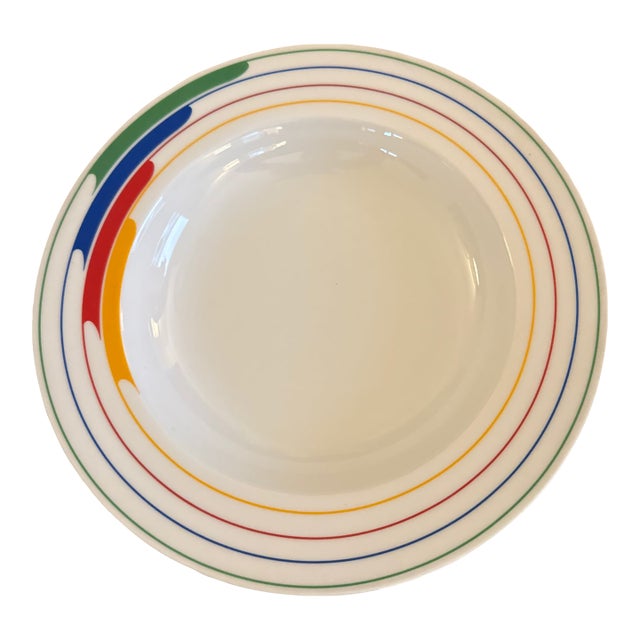 1980s Studio Nova Primary Gallery Hi-Fi L9186 Rim Soup Bowl For Sale