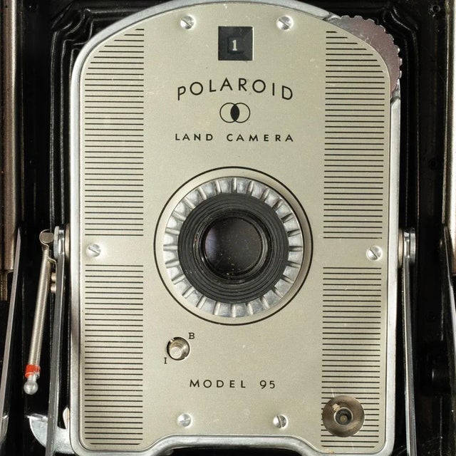 Vintage Polaroid Land Camera in Case Model 95, Circa 1948 For Sale - Image 6 of 8