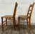 Vintage Colonial Style Ladderback Cane Seat Dining Chairs - Pair For Sale - Image 4 of 6