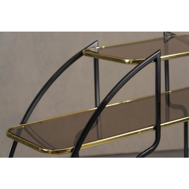 Vintage Hollywood Regency Etagere Shelf, Italy, 1970s For Sale - Image 4 of 9