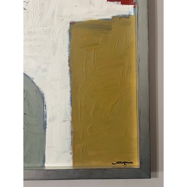 Beautifully framed abstract painting by artist Ken Joaquin (American b. 1948) Based out of San Diego California Jqaqiun...