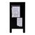 Nora 12 in. W Rectangular Wood 1 Door Narrow End Table with Pull-Out Tray, Antique Coffee For Sale - Image 9 of 11