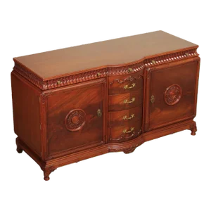 1940s Chinese Chippendale Style Mahogany Chest of Drawers
