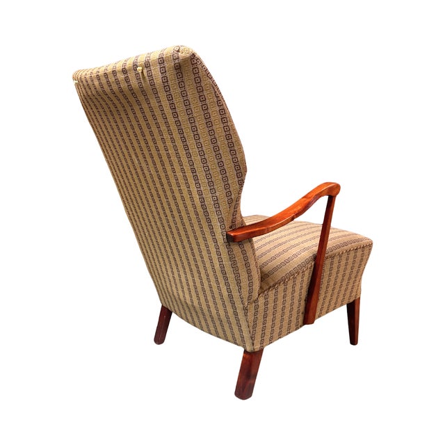 Mid-Century Modern 1940s Swedish Firma Vilomöbler Lounge Chair For Sale - Image 3 of 9