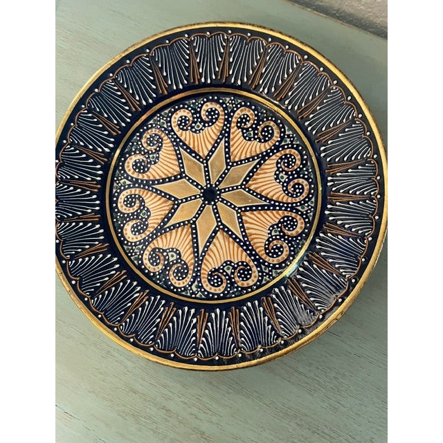 French Country Vintage Quimper Broderie Plate For Sale - Image 3 of 3