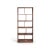 Modern Walnut Tall Narrow Bookcase For Sale - Image 12 of 12