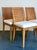 Vintage Woven Cane Dining Chairs - Set of 4 For Sale - Image 4 of 18
