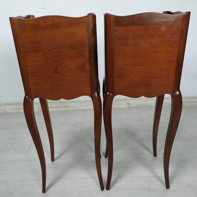 Louis XV Nightstands, 1950s, Set of 2 For Sale - Image 13 of 14